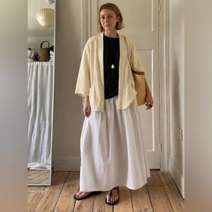 Miranda Bennett Atwood linen dress jacket coat blazer
